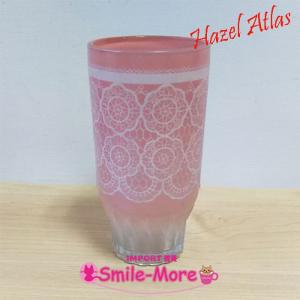 Hazel Atlasヘーゼルアトラス・ピンクグラス　タンブラー・GLASS ヴィンテージ　レア｜smilemore