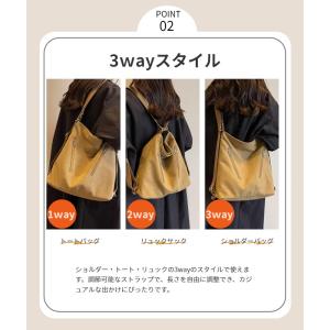 ショルダーバッグ レディース リュック 3wa...の詳細画像5
