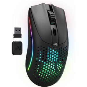 グロリアス(Glorious) MODEL O 2 Wireless 超軽量68g 大容量バッテリー搭載 RGB 2.4Gワイヤレス・Bluetooth接続対応 ゲーミングマウス GLO-MS-OWV2-MB