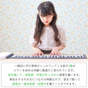 電子ピアノ 楽器玩具 ロールアップピアノ 49...の詳細画像4