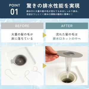 お風呂 排水溝 ヘアーキャッチャー 浴室用 ス...の詳細画像3