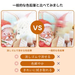 色鉛筆 24色 セット 消しゴムで 消せる 専...の詳細画像3