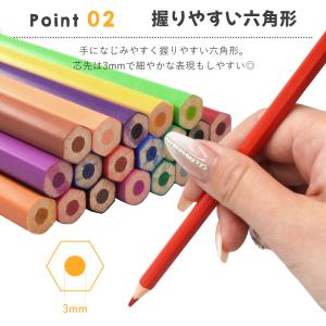 色鉛筆 24色 セット 消しゴムで 消せる 専...の詳細画像4