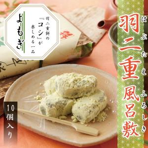 羽二重風呂敷 10個入（よもぎ）北陸 福井 銘菓 餅