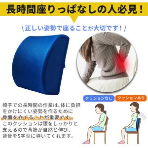 背もたれ クッション ランバーサポート シート...の詳細画像3