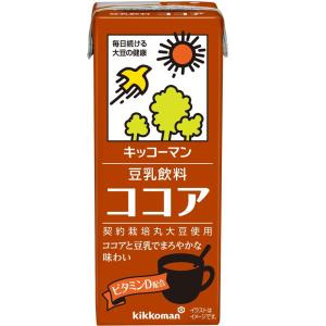 キッコーマン 豆乳飲料 ココア 200ml｜smilespoon