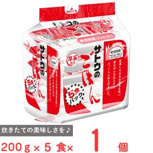 サトウのごはん サトウ食品 新潟産コシヒカリ 5食パック(200g×5)×4個