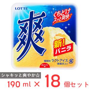 [アイス] ロッテ 爽　バニラ 190ml×18個｜Smile Spoon