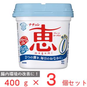 [冷蔵]雪印メグミルク ナチュレ恵 megumi 脂肪０ 400g×3個