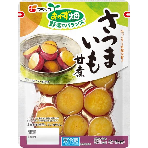 [冷蔵]フジッコ おかず畑 さつまいも甘煮 130g×10個