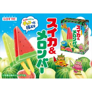 [アイス] ロッテ スイカ&メロンバー 420...の詳細画像5