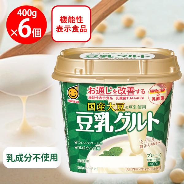 冷蔵 マルサンアイ 国産大豆の豆乳使用 豆乳グルト 400g×6個