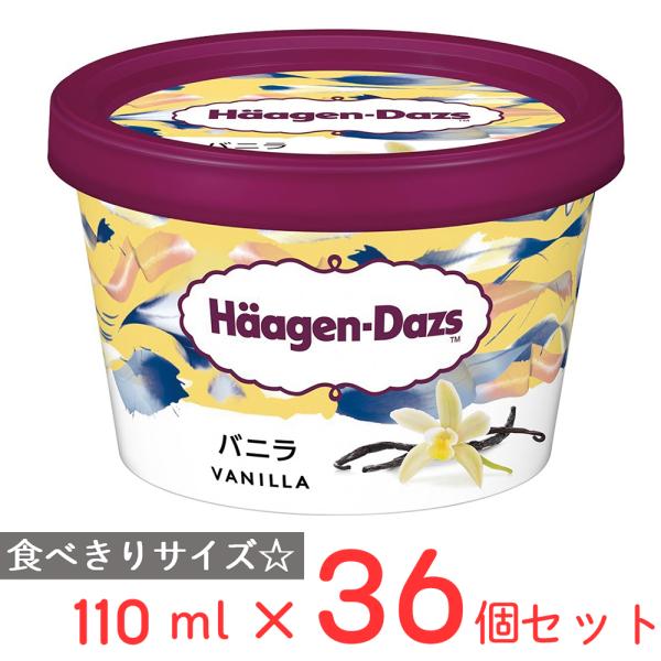 [アイス]ハーゲンダッツジャパン ミニカップ バニラ 110ml×36個