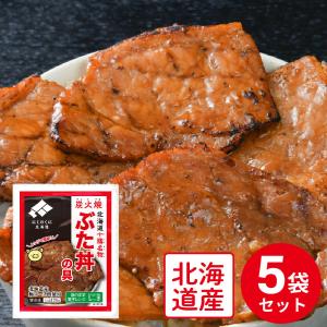 冷凍食品 丼 ホクレン レンジで 北海道の炭火焼豚丼の具（道外） 120g×5袋　第9回フロアワ 冷凍惣菜 惣菜 丼もの 和食 おかず お弁当｜smilespoon