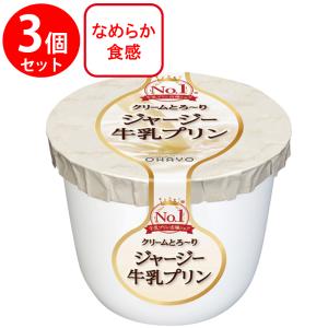 [冷蔵]オハヨー ジャージー牛乳プリン 115g×3個｜smilespoon