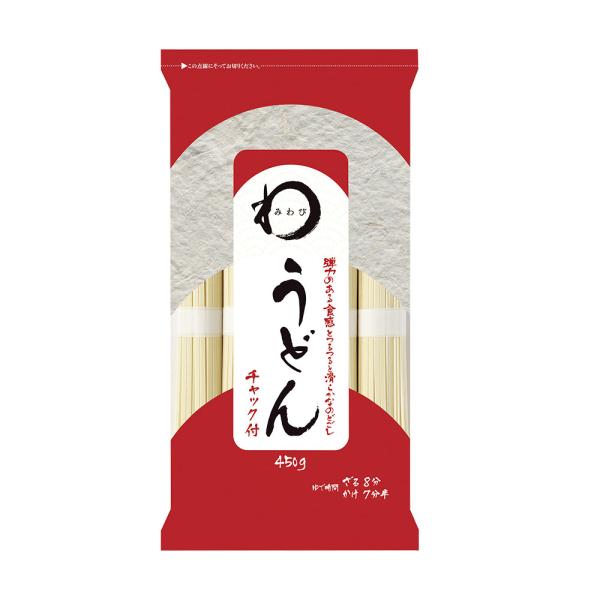 みわび 茂野製麺 うどん チャック付 450g