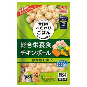 冷凍食品 いなばペットフード 総合栄養食 チキンボール 緑黄色野菜入り 180g×6個