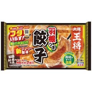 [冷凍食品]イートアンドフーズ 大阪王将 羽根つき餃子 12個入×10袋