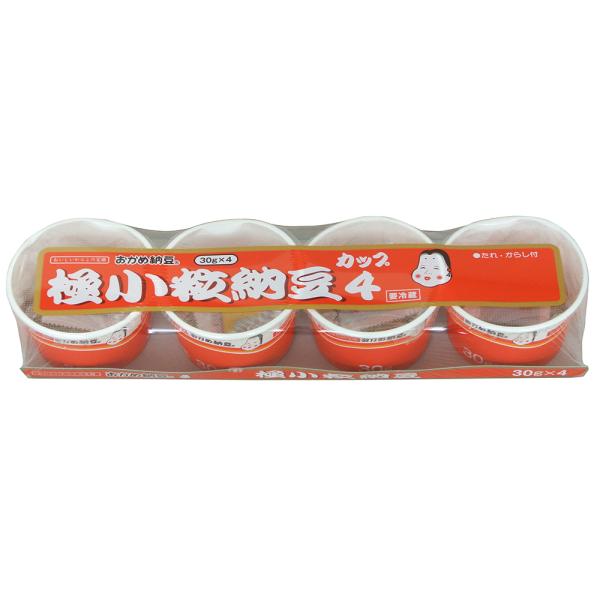 [冷蔵] タカノフーズ おかめ納豆 極小粒カップ4 たれ・からし付 30g×4P