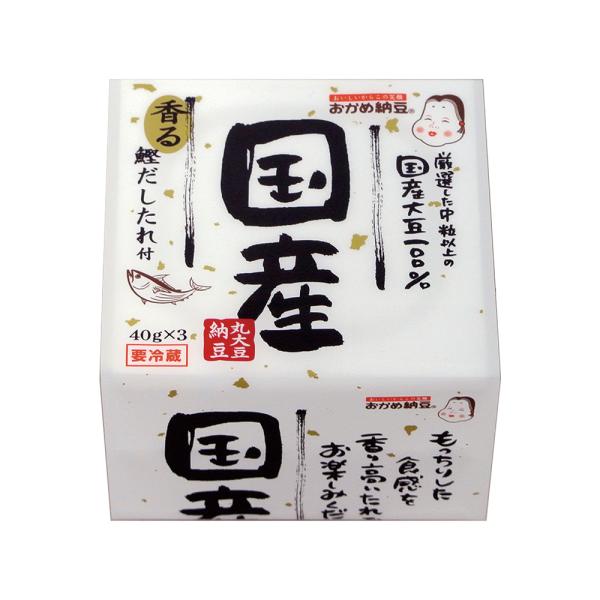 [冷蔵] タカノフーズ おかめ納豆 国産丸大豆納豆 たれ・からし付 40g×3P×3個
