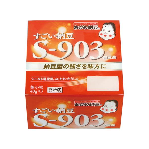 [冷蔵] タカノフーズ おかめ納豆 すごい納豆S-903 たれ・からし付 40g×3P