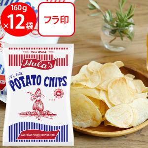 フラ印 アメリカンポテトチップス うすしお味 160g×12袋｜smilespoon