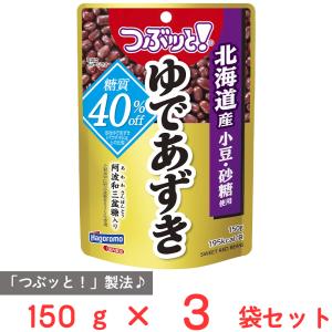 はごろもフーズ つぶッと！ゆであずき 糖質オフ(パウチ) 150g×3袋｜smilespoon