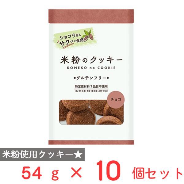 メロディアン 米粉のクッキー チョコ 54g×10個