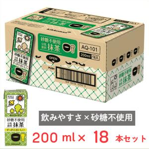 キッコーマンソイフーズ 砂糖不使用 豆乳飲料 抹茶 200ml×18本｜smilespoon