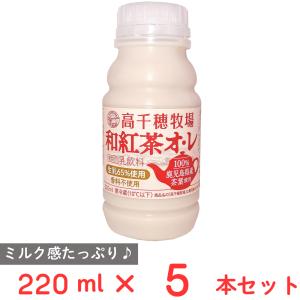 [冷蔵] 南日本酪農協同 高千穂牧場和紅茶オレ 220ml×5本｜smilespoon