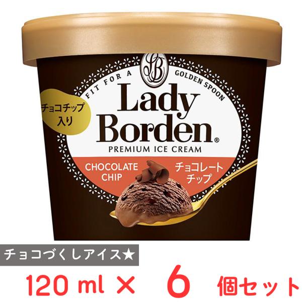 [アイス] ロッテ レディーボーデンミニカップチョコレートチップ 120ml×6個