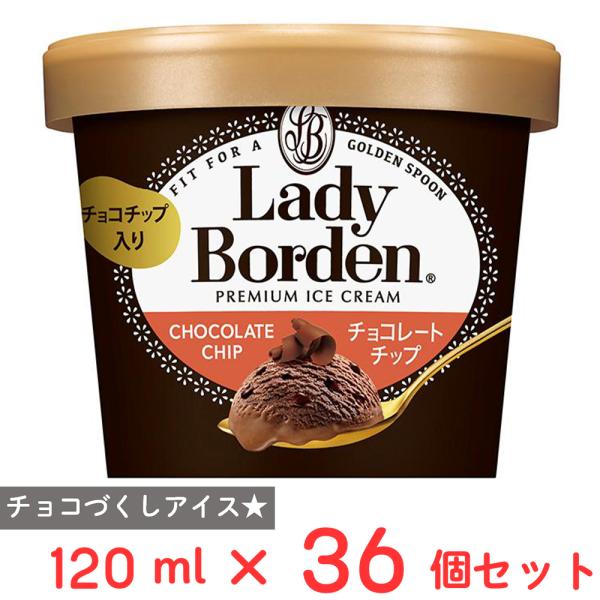 [アイス] ロッテ レディーボーデンミニカップチョコレートチップ 120ml×36個