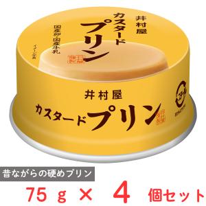 井村屋 缶カスタードプリン 75g×4個｜Smile Spoon
