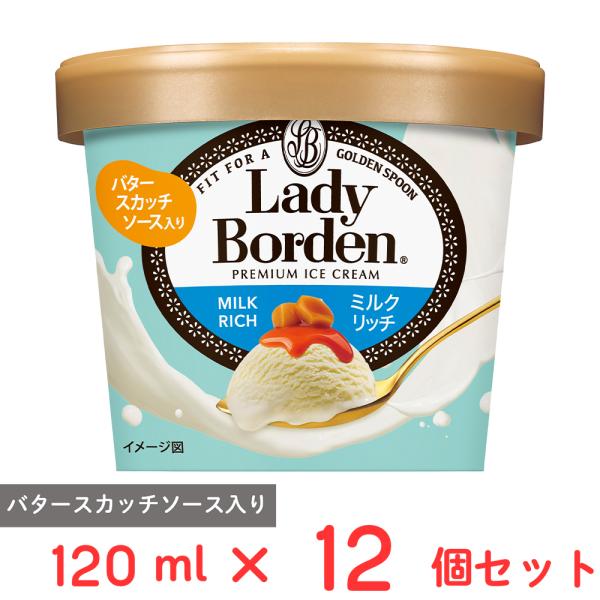 [アイス] ロッテ レディーボーデン ミニカップ ミルクリッチ 120ml×12個