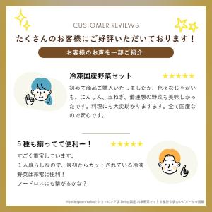 [冷凍]国産 冷凍野菜セット 5種計5袋の詳細画像1
