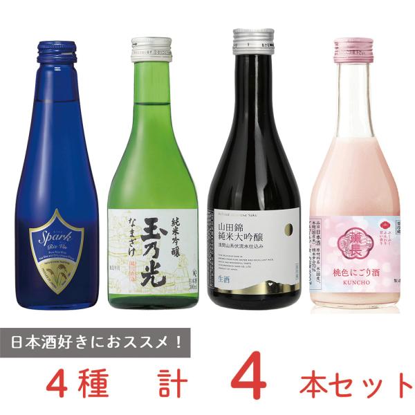 冷蔵 チル酒 バラエティセット 4種各1本ずつ 日本酒 飲み比べ