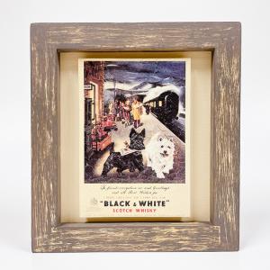 【BLACK&WHITE】SCOTCH WHISKY/ポストカード額装｜smilestation