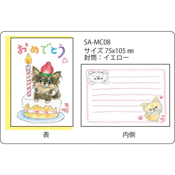 SA-MC08 サリー メッセージカード　【ネコポス可】