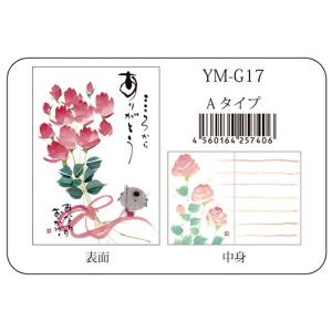 YM-G17御木幽石 メッセージカード こころからありがとう【追跡可能メール便可】
