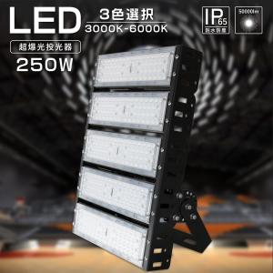 【高輝度LED投光器】250W 50000ルーメン 投光器led 薄型 100v/200v 2500w水銀灯相当 屋外投光器 防雨型 IP65 屋外 LED投光器 フラッドライト 屋外 投光器 防水