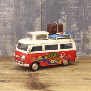 ブリキのおもちゃ ヴィンテージカー RED Trip Bus｜smilevillage