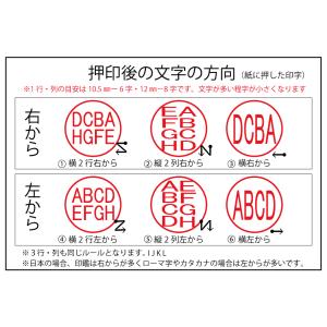 印鑑 外国人 銀行印 英語 黒水牛 ケース付き...の詳細画像3
