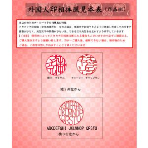 印鑑 外国人 銀行印 英語 黒水牛 ケース付き...の詳細画像4