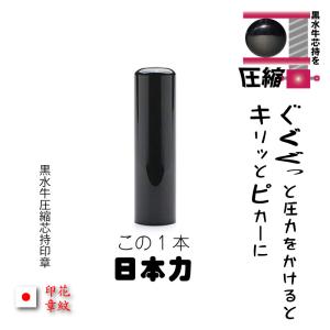 印鑑 実印 女性 はんこ 銀行印 芯持黒水牛ぎ...の詳細画像1