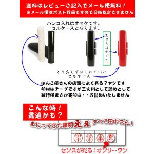 印鑑+おまけケース付 三文判 銀行印 はんこ ...の詳細画像1