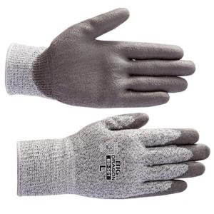 BD501 ノンカットグリップ（10双） レベル3 ガラスや刃物などの切裂きに強いPUコート手袋