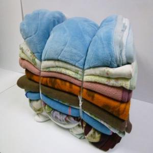 中古毛布（10枚セット） 約130cm×約180cm 古毛布 養生毛布