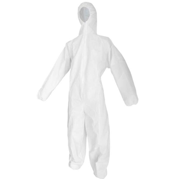 不織布つなぎ服1枚入（10枚） 使い捨て 白衣 作業服 保護服 防護服 クリーンウェア 塗装 介護 ...