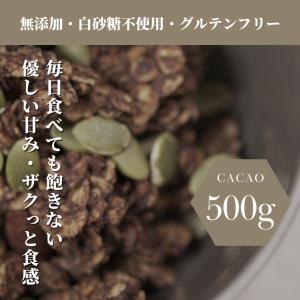 グラノーラ 無添加 グラノーラ オーガニック グラノーラ 砂糖不使用 アーモンド グルテンフリー ＜カカオ 500g＞ | スマイリーズテーブルグラノーラ