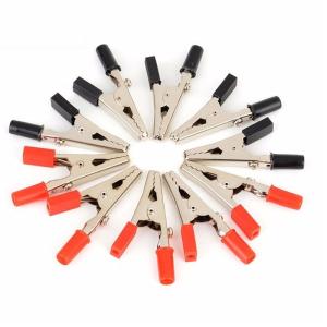 ワニ口クリップ バッテリークリップ  プラスチックのハンドル